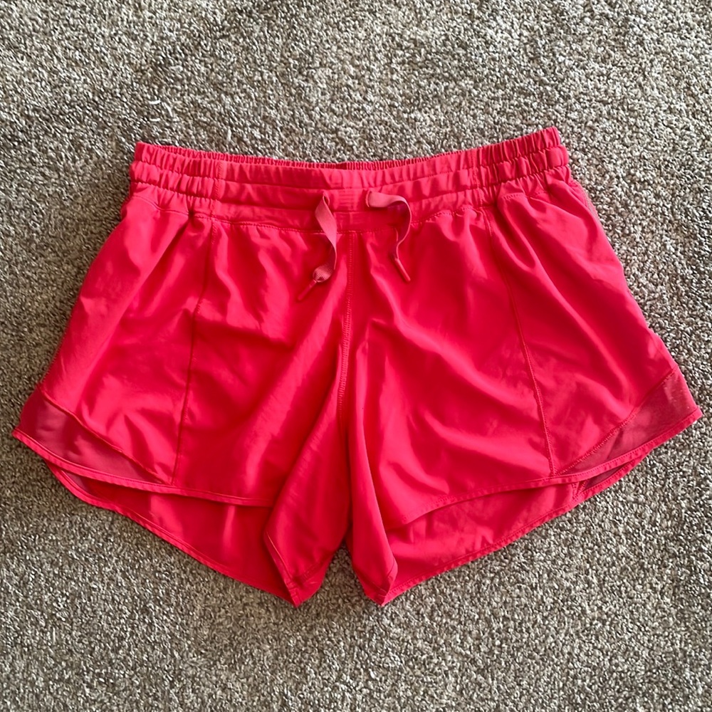 Lululemon pink Hotty Hot shorts